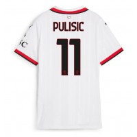 Camisa de Futebol AC Milan Christian Pulisic #11 Equipamento Secundário Mulheres 2024-25 Manga Curta